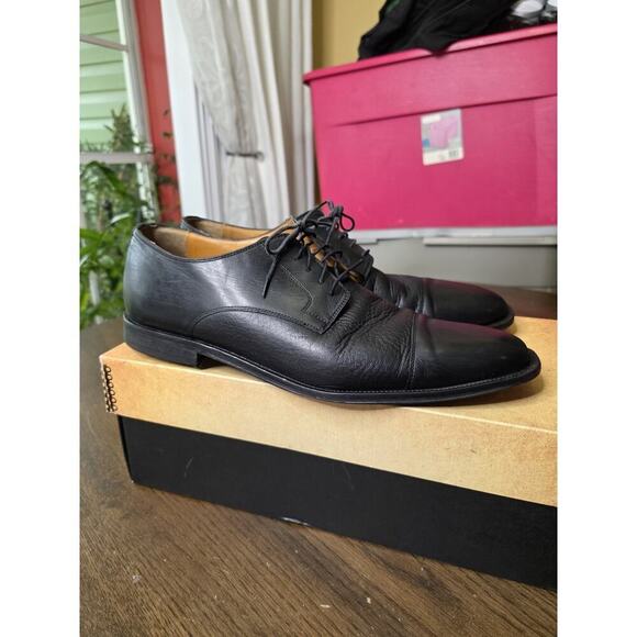 Johnston & Murphy Men's 15-0671 Bradford Leather CapToe Oxford Shoe Black 12M - Picture 11 of 16